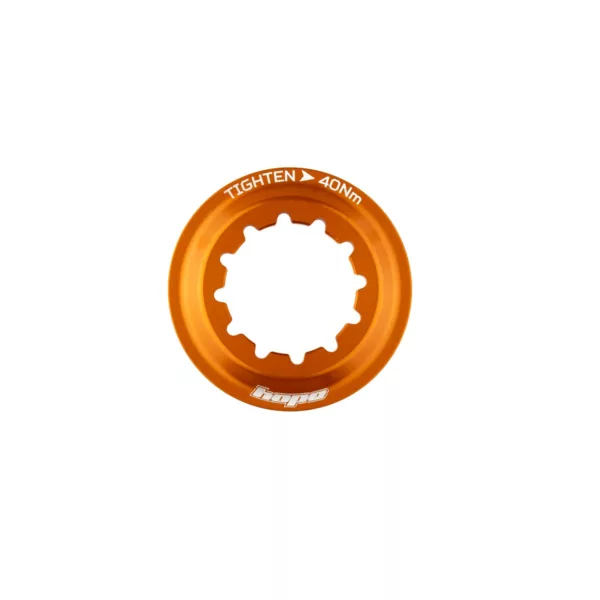 Centre Lock Disc Lockring Orange - Internal serration