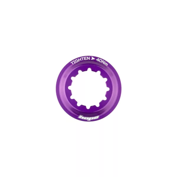 Centre Lock Disc Lockring Purple - Internal serration