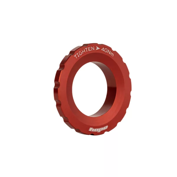 Hope Center Lock Ring Red - Internal serration